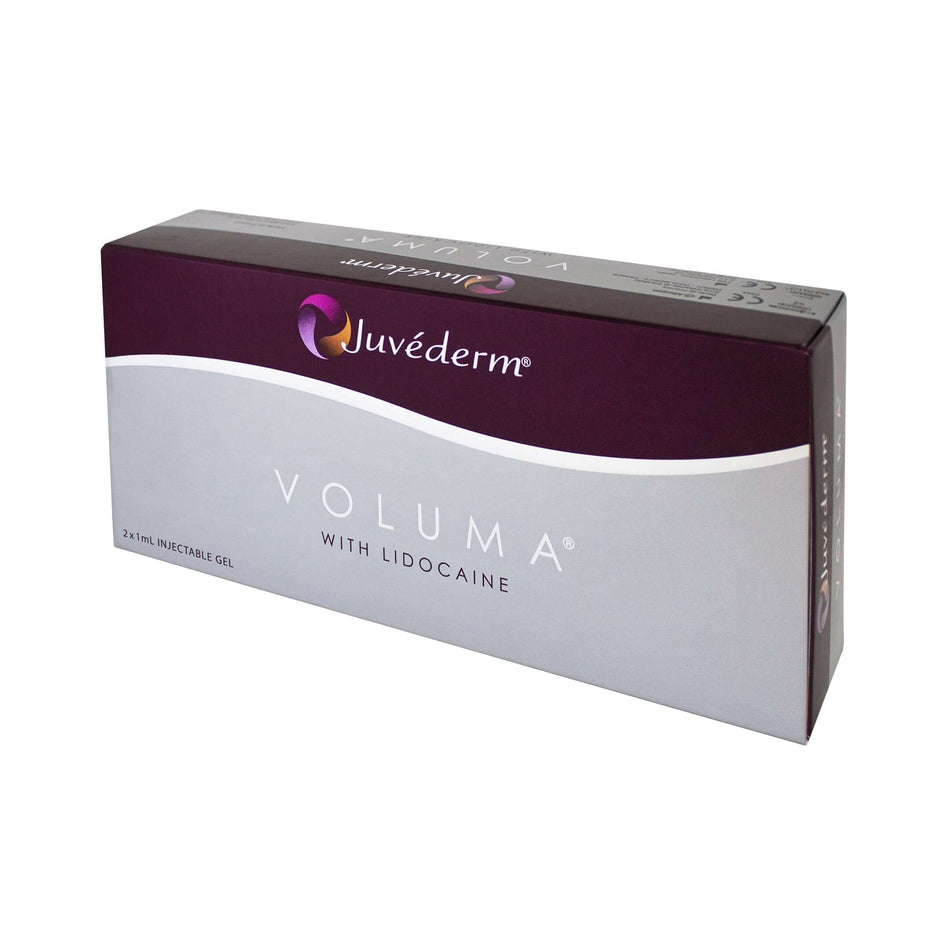 Juvéderm Voluma Dermalfiller von ALLERGAN, 2x1ml Hyaluronsäure mit Lidocain für Wangenvolumenaugmentation, injizierbares Gel