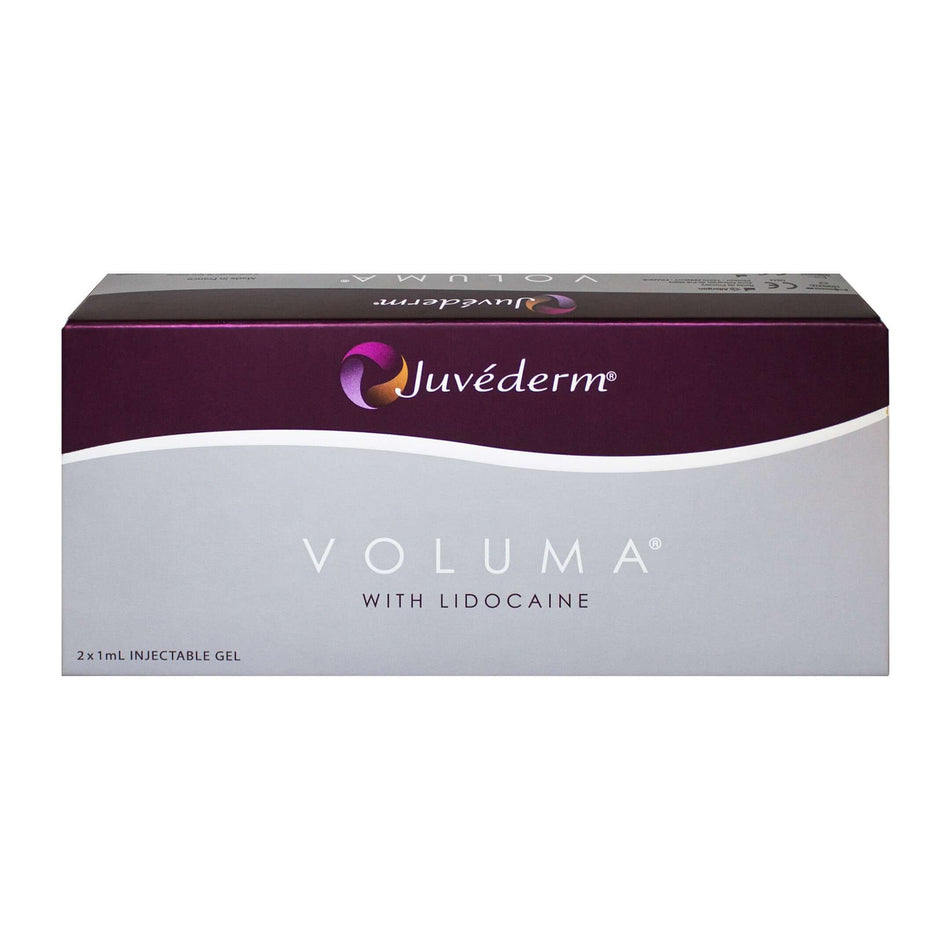 Juvéderm Voluma Dermalfiller von Allergan, 2x1ml Hyaluronsäure mit Lidocain für Wangenvolumen und Gesichtsaugmentation