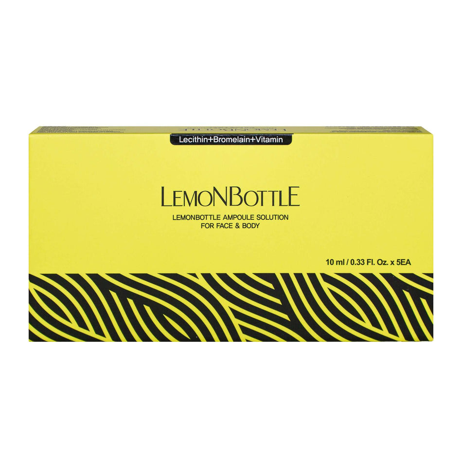 Lemon Bottle 5x10ml Lipolyse-Lösung von SID MEDICOS, innovative Fettreduktion Ampullen, Flasche mit 5 x 10ml.