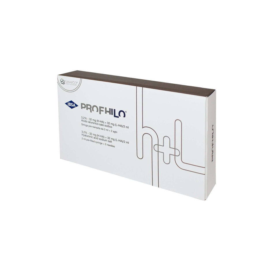 Profhilo H+L Dermalfiller von PROFHILO, 2ml Bio-Remodelling mit Hyaluronsäure zur Hautverjüngung, sichtbar in der Abbildung