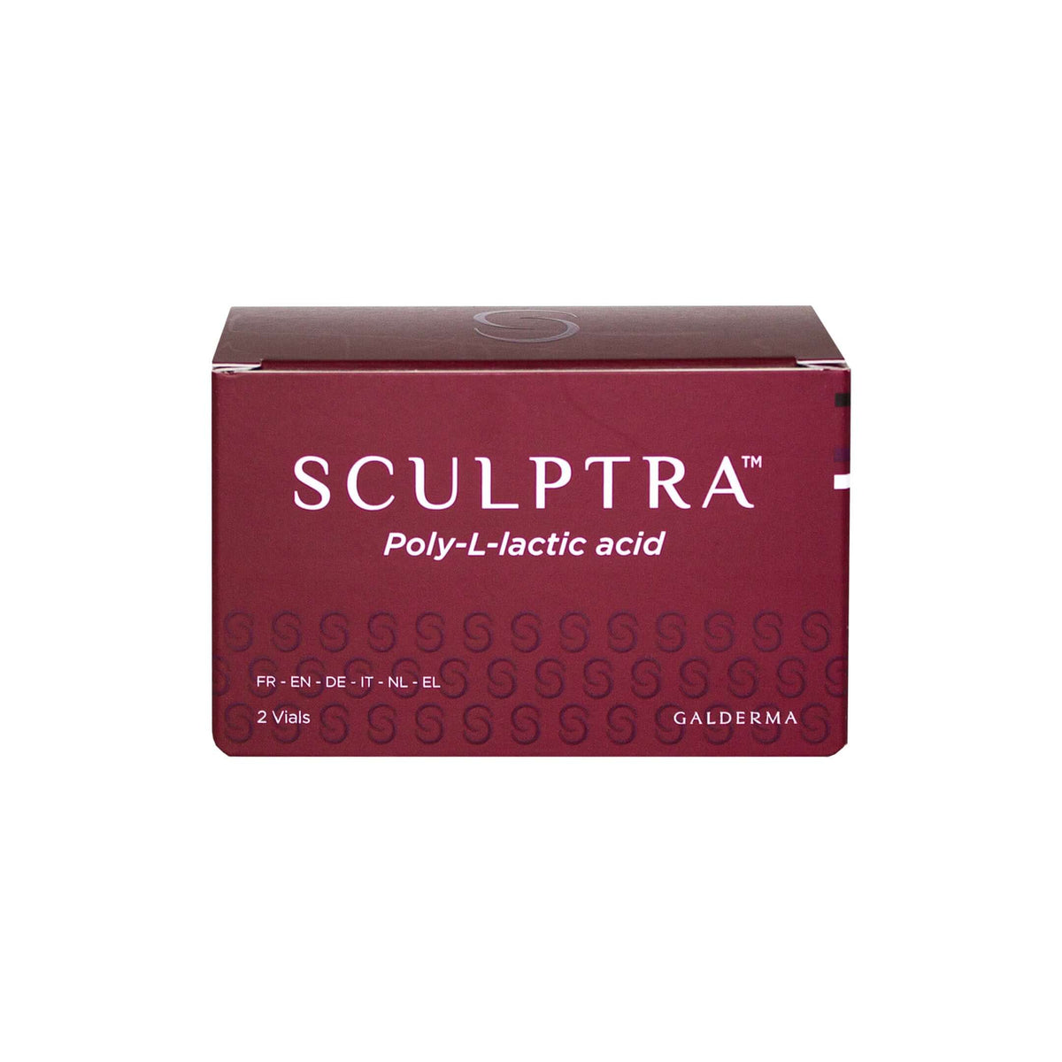 Zwei Fläschchen Sculptra von GALDERMA mit Poly-L-Milchsäure, Dermalfiller für Hautstraffung und Kollagenstimulation im Gesicht